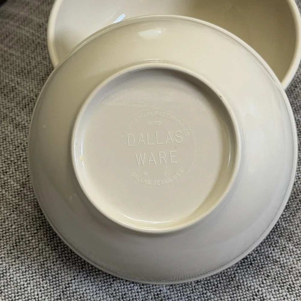 DALLAS WARE‎ Soup Cereal Bowls Melamine B-79 5 3/4